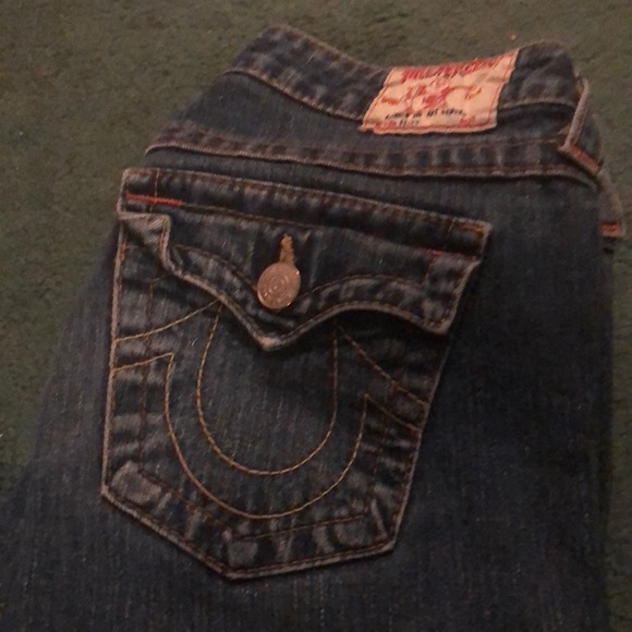 True religion bootcut denim medium wash jeans size 28 - Picture 1 of 2